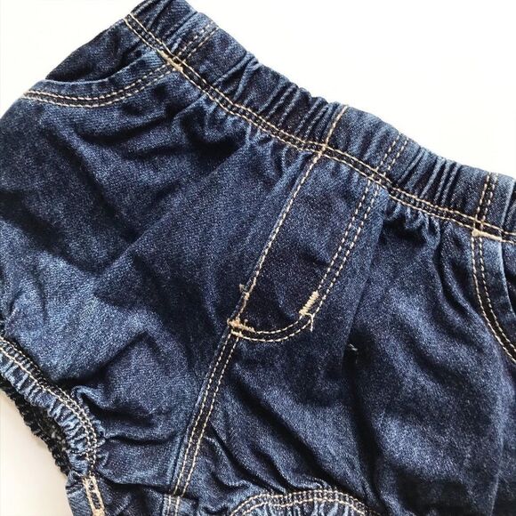 Old Navy blue denim ruffle bloomers VGUC 6-12m - Picture 2 of 4
